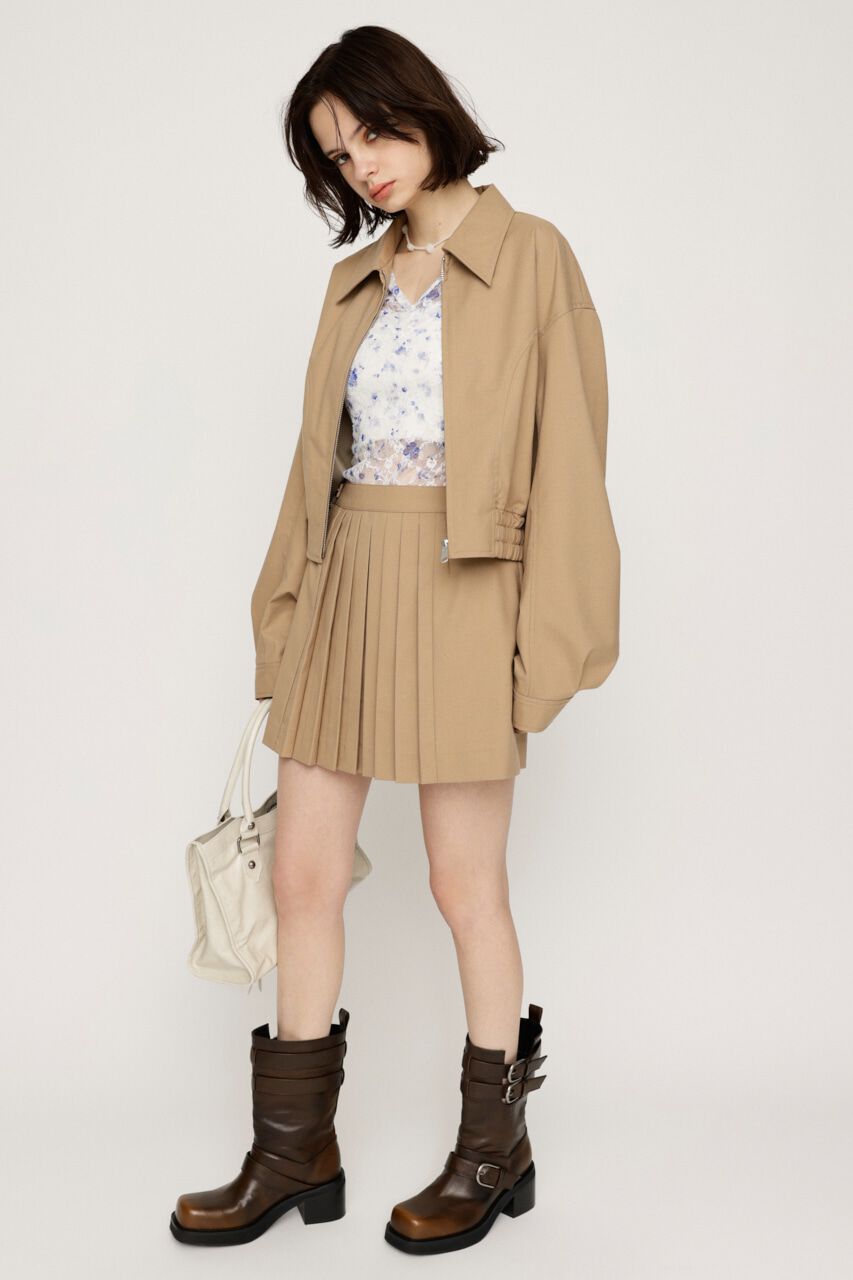 SLY「FRONT PLEATS ショートスカート」|スカート|