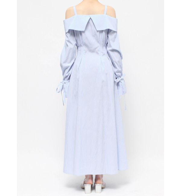dazzlin「ウエストタックオフショルシャツワンピース」|ワンピース|
