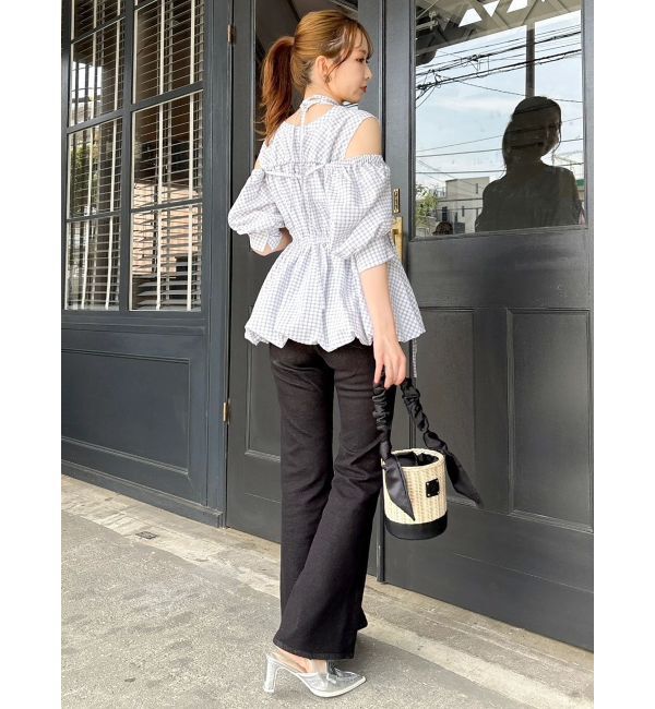 dazzlin「ギャザーバルーンペプラムブラウス」|シャツ・ブラウス|