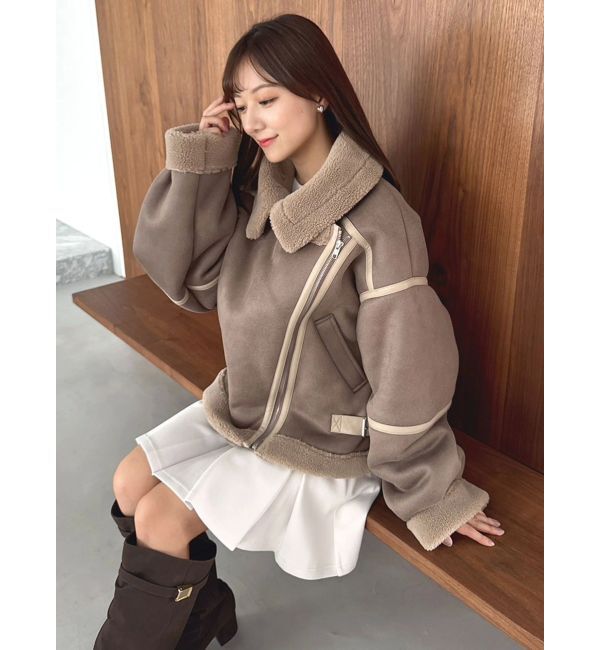 ひとみ　新品同様　美品　コムサデモード　ムートン　ブルゾン ひとみ様専用 新品同様 美品 コムサデモード ムートン ブルゾン - メルカリ