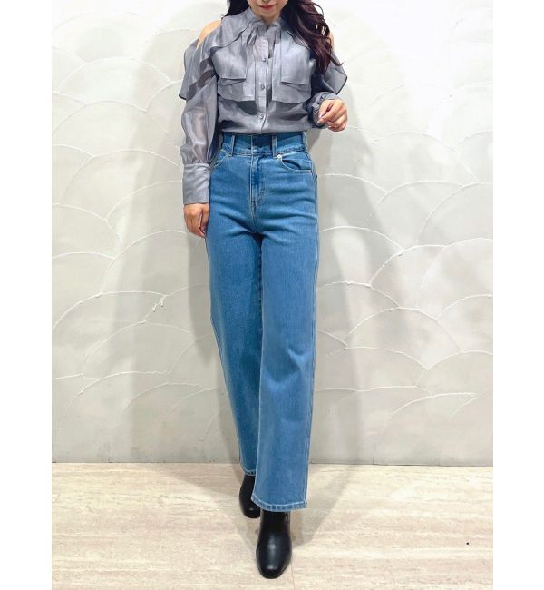 MERCURYDUO「ハイウエストストレートストレッチデニム」|その他|