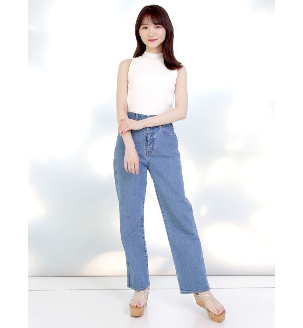 MERCURYDUO「ハイウエストストレートストレッチデニム」|その他|