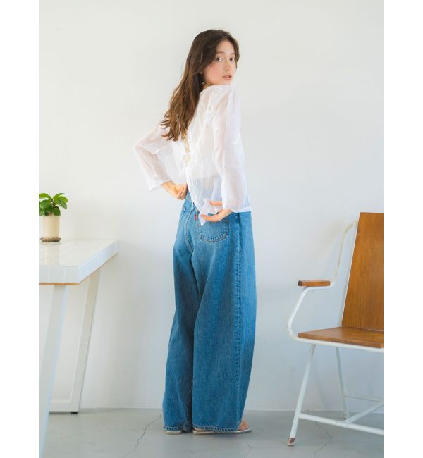 Ungrid「コットンオーガンジー2Wayブラウス」|シャツ・ブラウス|