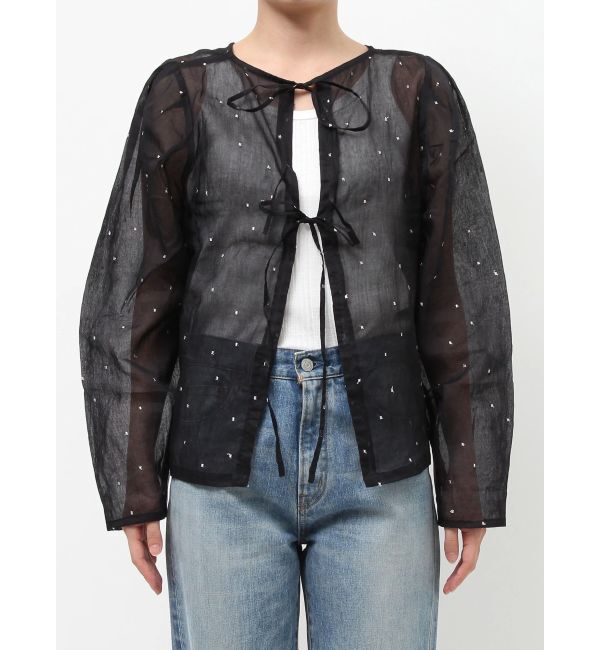 Ungrid「コットンオーガンジー2Wayブラウス」|シャツ・ブラウス|