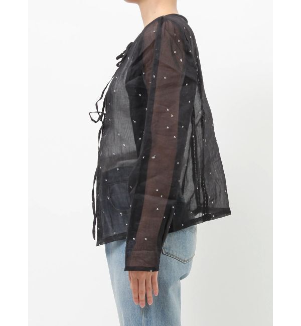 Ungrid「コットンオーガンジー2Wayブラウス」|シャツ・ブラウス|