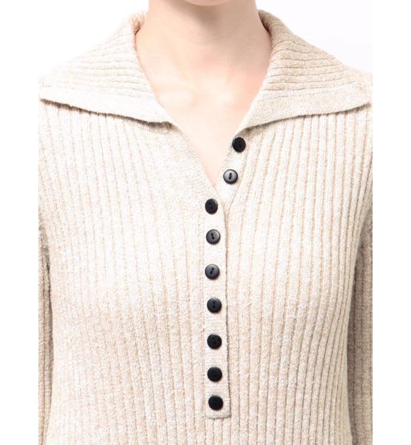 LAGUNAMOON「ラメブレンドレースカフスニットワンピース」|ワンピース|