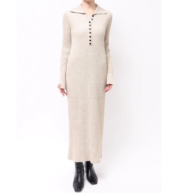 LAGUNAMOON「ラメブレンドレースカフスニットワンピース」|ワンピース|