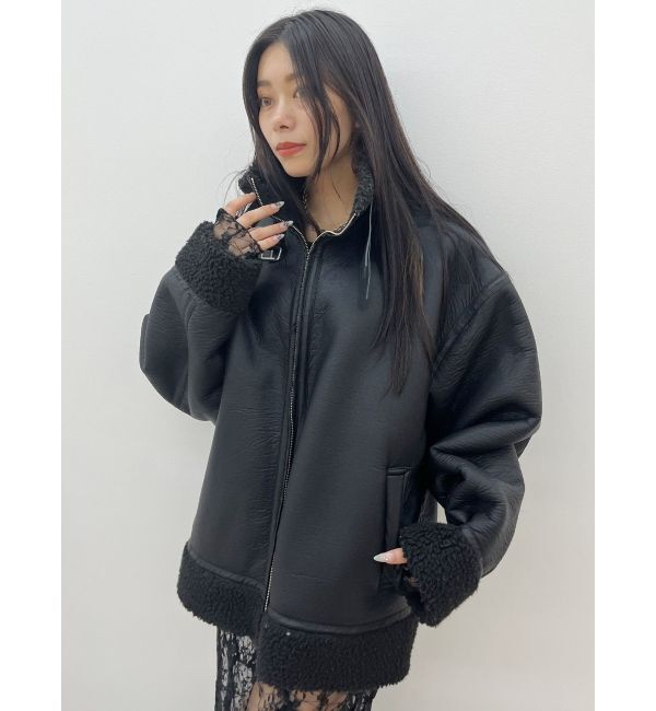 EVRIS「オーバーサイズボアブルゾン」|ブルゾン・スタジャン|