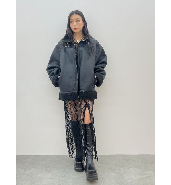 EVRIS「オーバーサイズボアブルゾン」|ブルゾン・スタジャン|