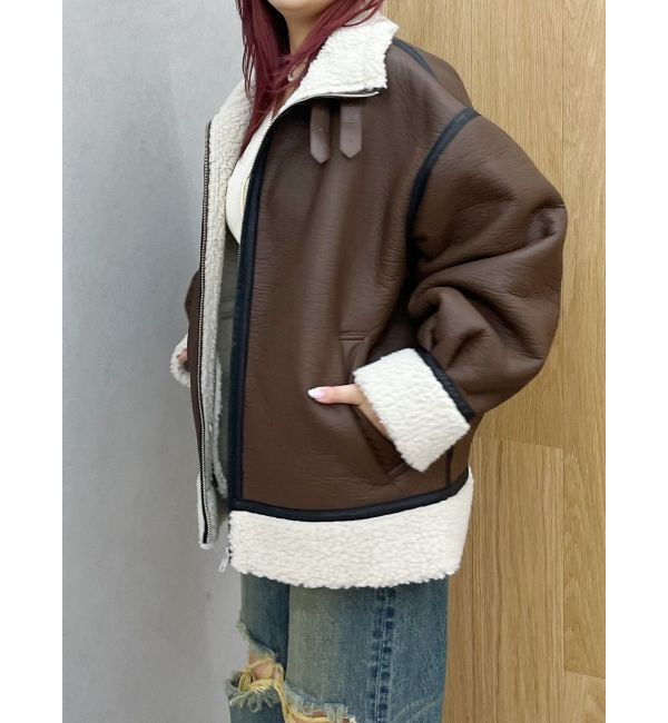 EVRIS「オーバーサイズボアブルゾン」|ブルゾン・スタジャン|