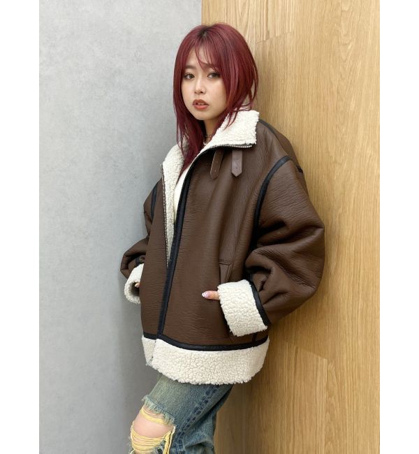 EVRIS「オーバーサイズボアブルゾン」|ブルゾン・スタジャン|