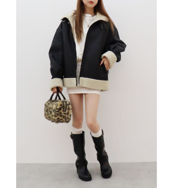 EVRIS「オーバーサイズボアブルゾン」|ブルゾン・スタジャン|