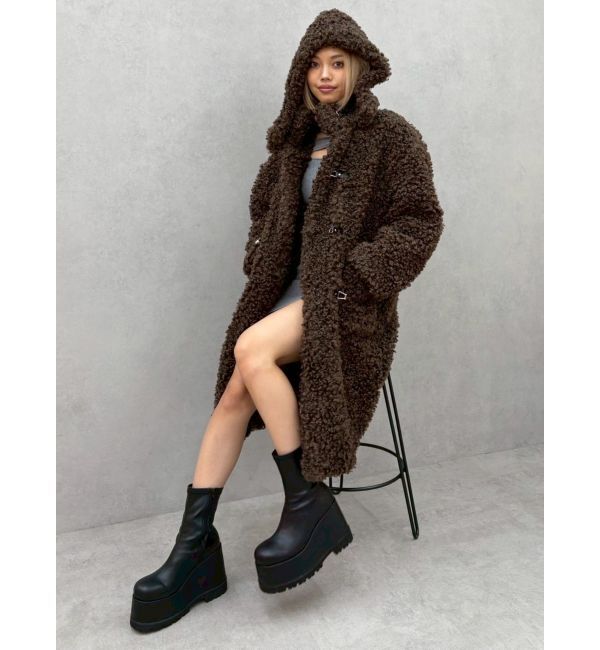 EVRIS「フェイクファーダッフルコート」|ダッフルコート|