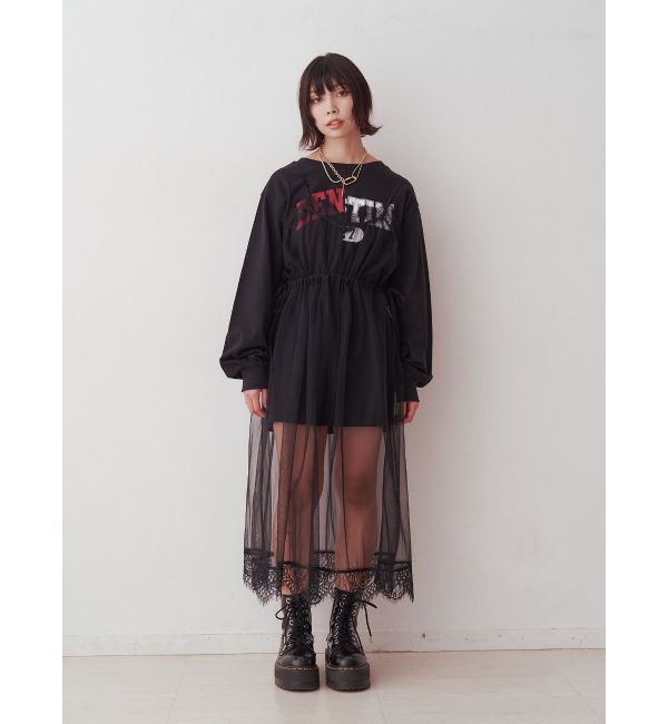 jouetie「チュールレイヤードロングワンピース」|ワンピース|