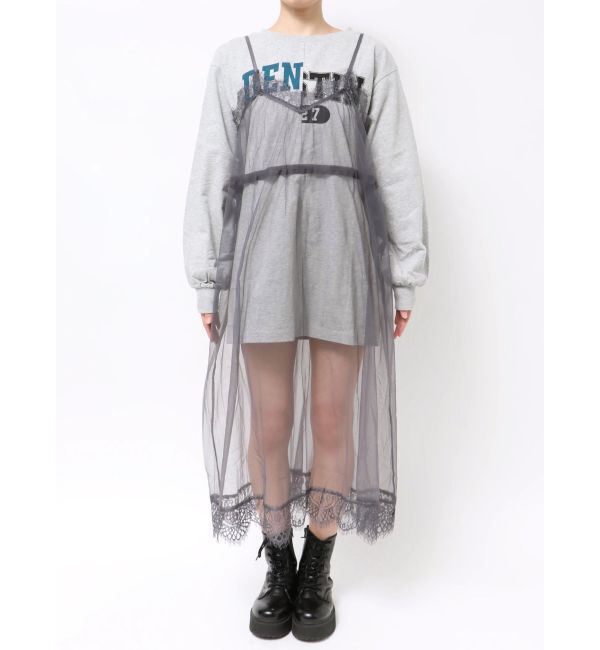 jouetie「チュールレイヤードロングワンピース」|ワンピース|