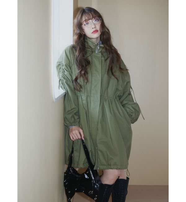 jouetie「ギャザーリボンモッズコート」|ミリタリー・モッズコート|