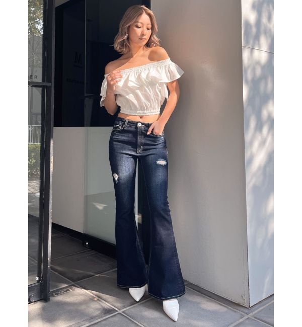 GYDA「フリルオフショルブラウス」|シャツ・ブラウス|