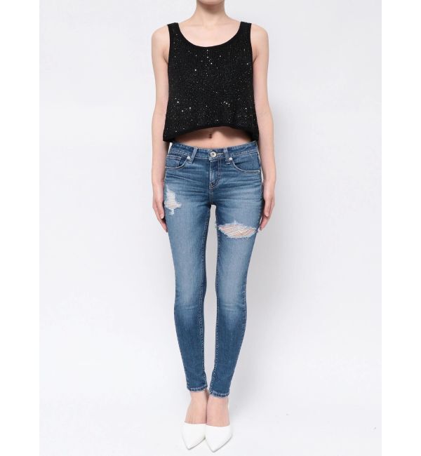 GYDA「ラメスパンコールLOOSEニットタンクトップ」|ニット・セーター|