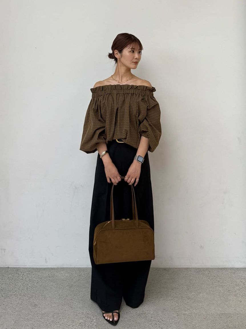 Mila Owen「後リボンボリュームオフショルブラウス」|シャツ・ブラウス|