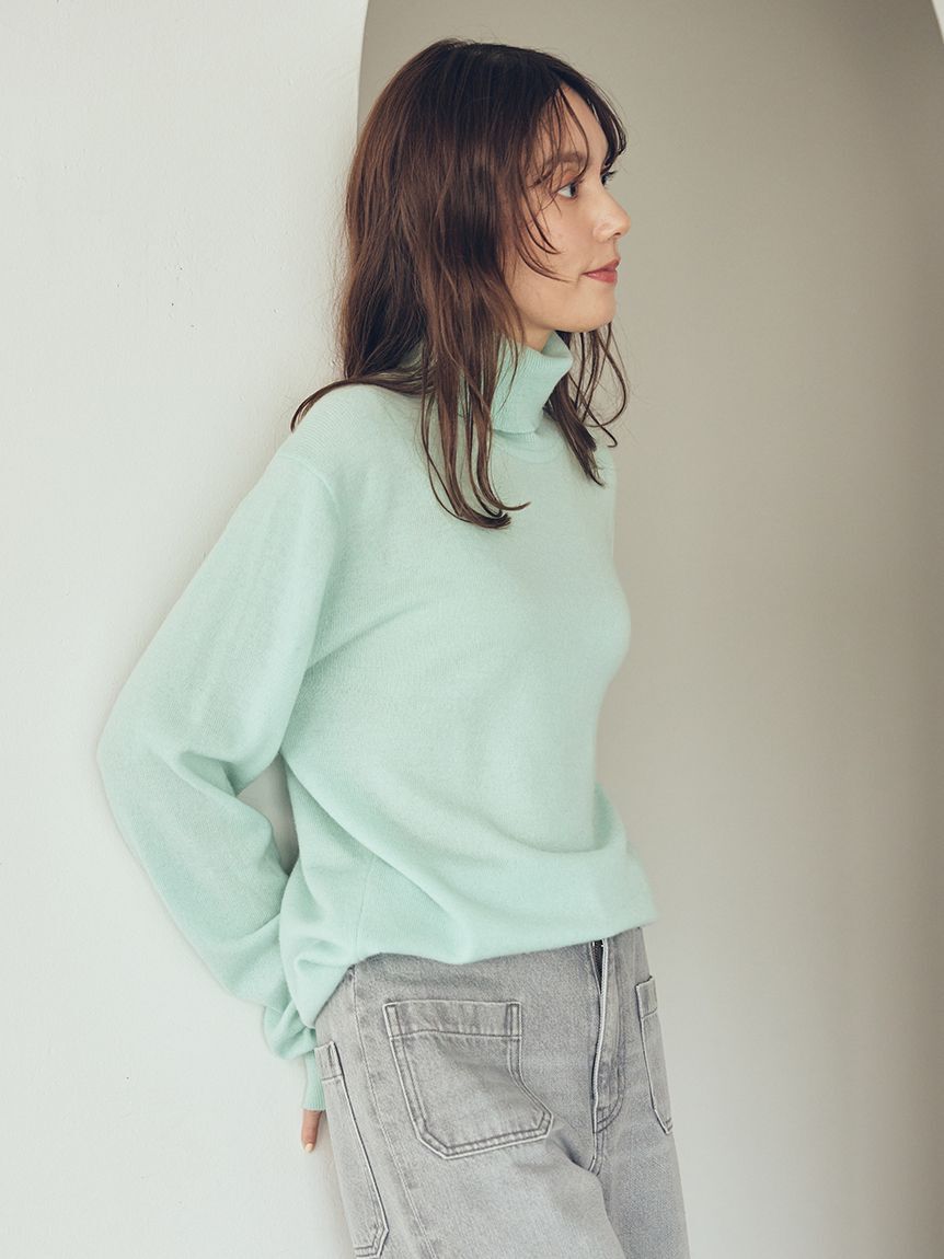 Mila Owen「ウール100％ベーシックタートルネックニット」|ニット・セーター|