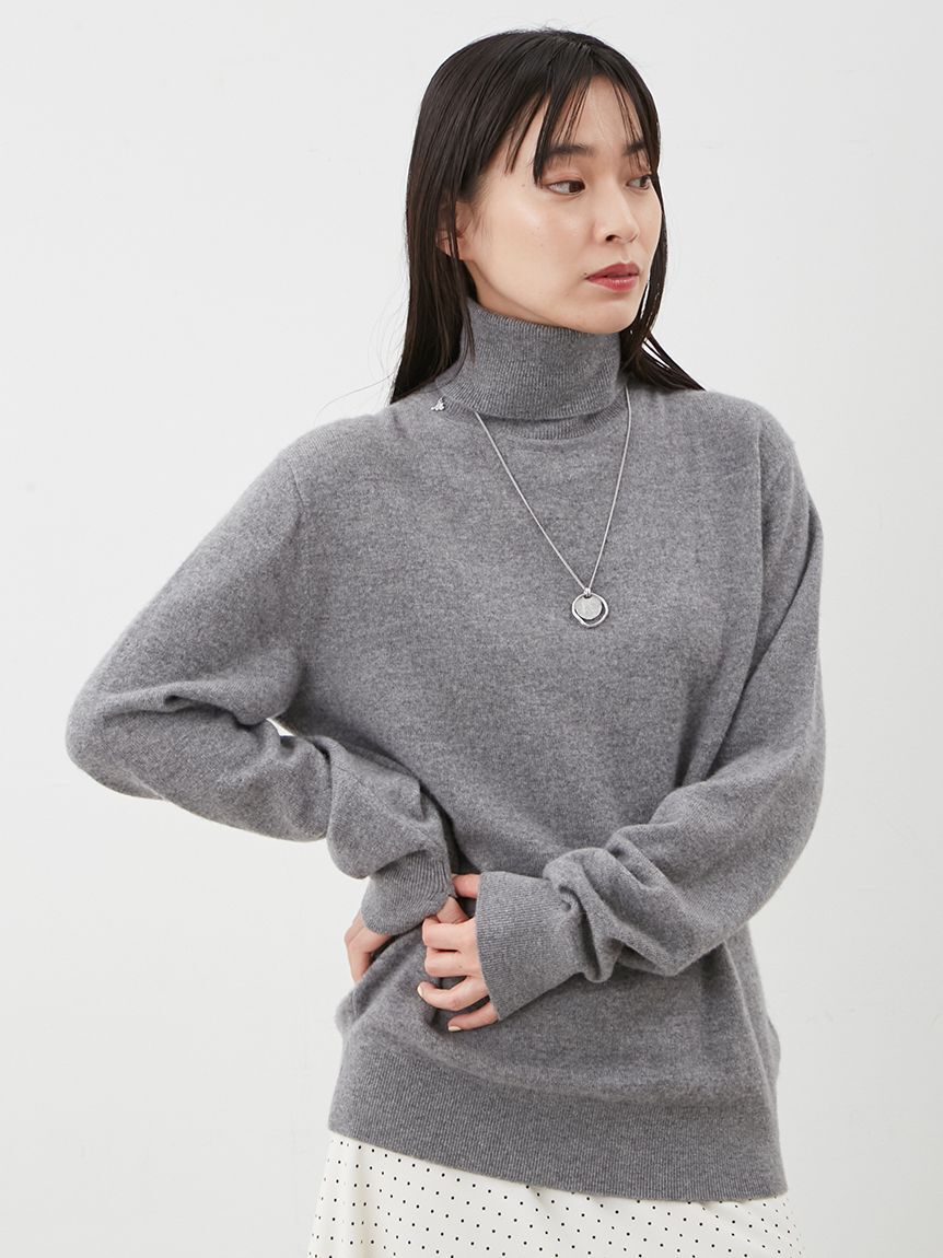 Mila Owen「ウール100％ベーシックタートルネックニット」|ニット・セーター|