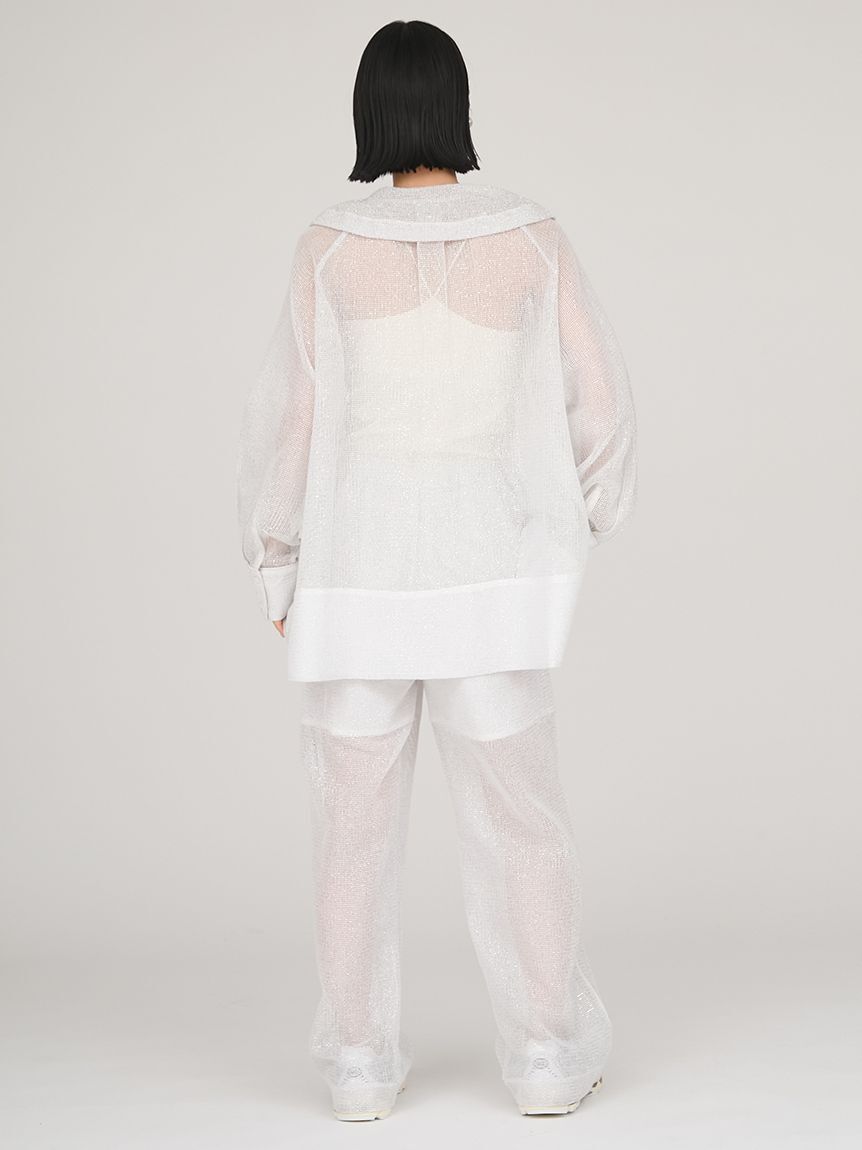 emmi atelier「ラメメッシュブラウス」|シャツ・ブラウス|