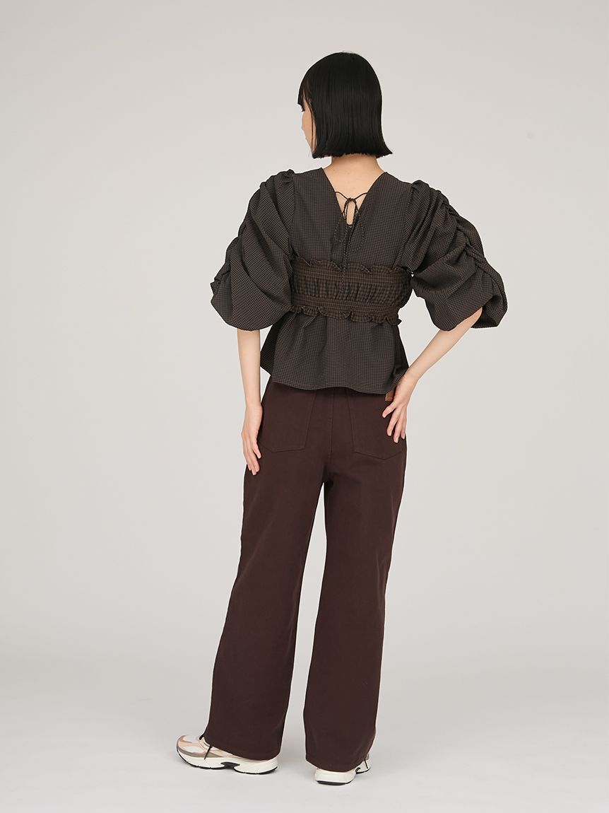 emmi atelier「ギンガムチェック2ピースブラウス」|シャツ・ブラウス|