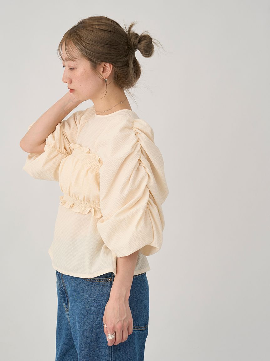 emmi atelier「ギンガムチェック2ピースブラウス」|シャツ・ブラウス|