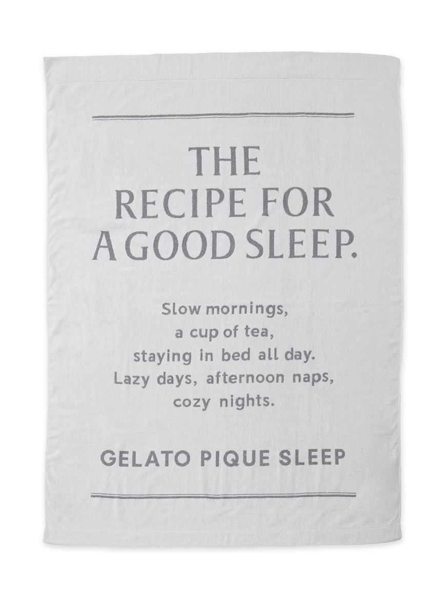 gelato pique Sleep「【Sleep】ロゴデザイン今治タオルケット」|その他|
