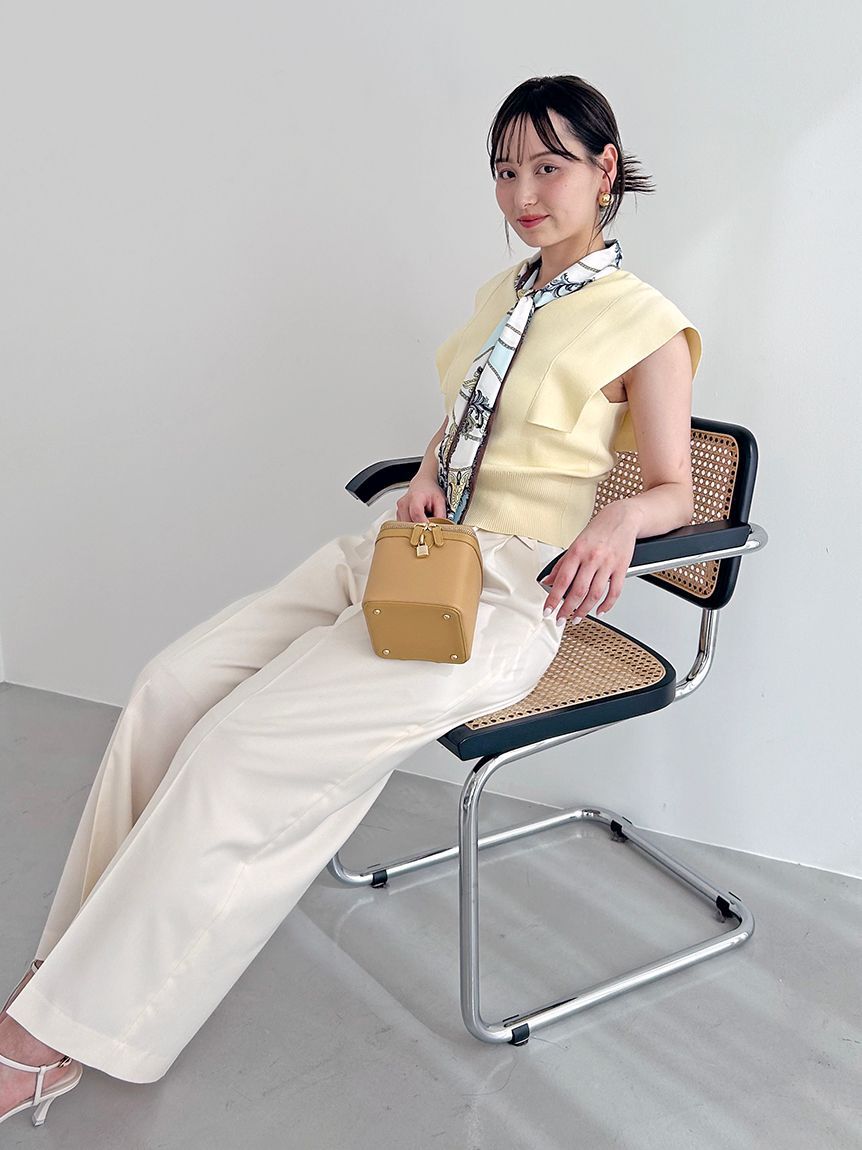 SNIDEL「Sustainableタイセットノースリニットプルオーバー」|ニット・セーター|