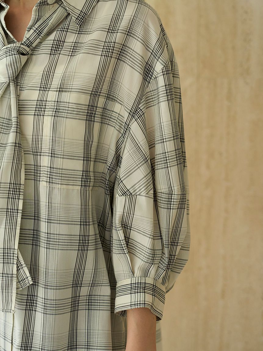 SNIDEL「タイ付きバルーンブラウス」|シャツ・ブラウス|