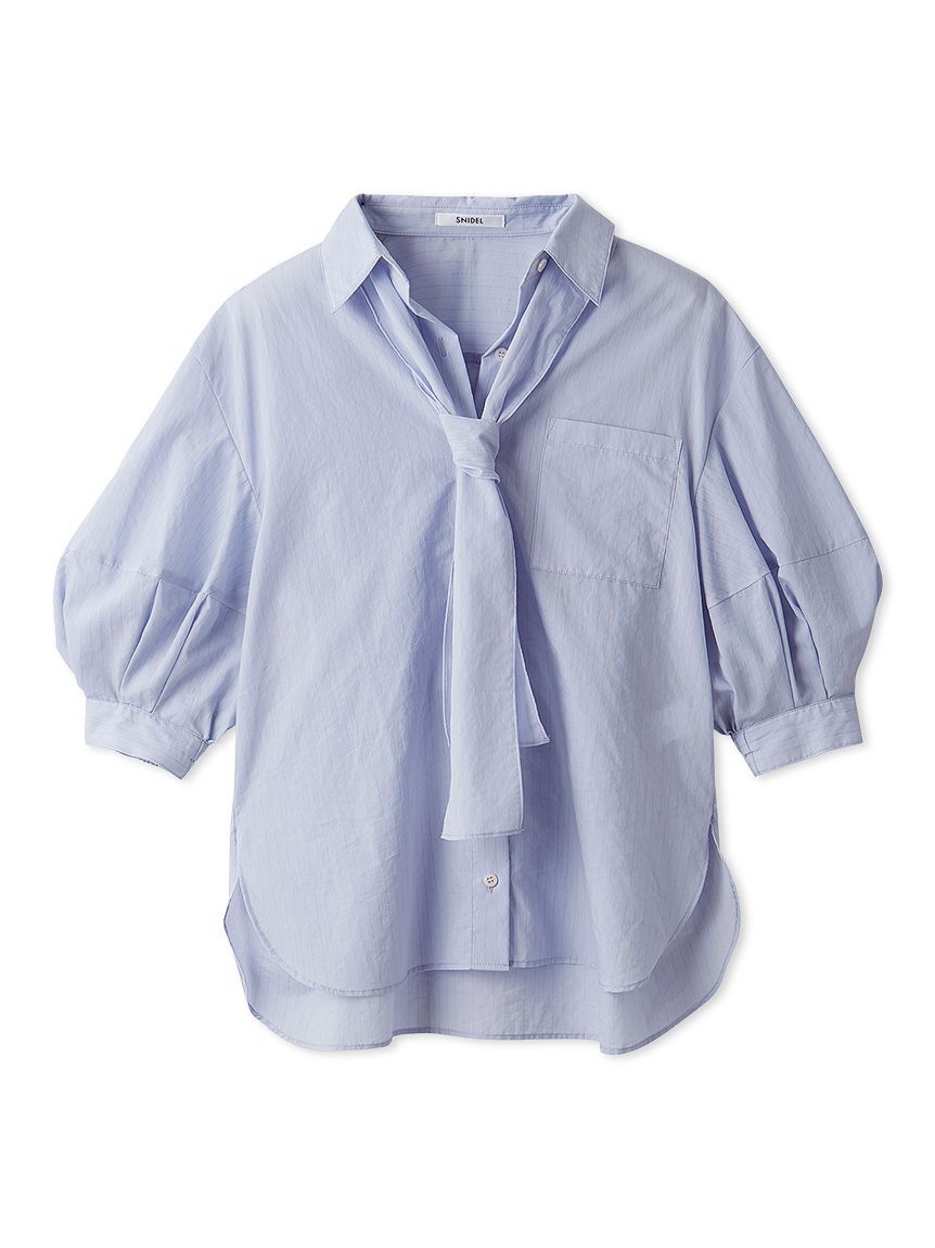 SNIDEL「タイ付きバルーンブラウス」|シャツ・ブラウス|
