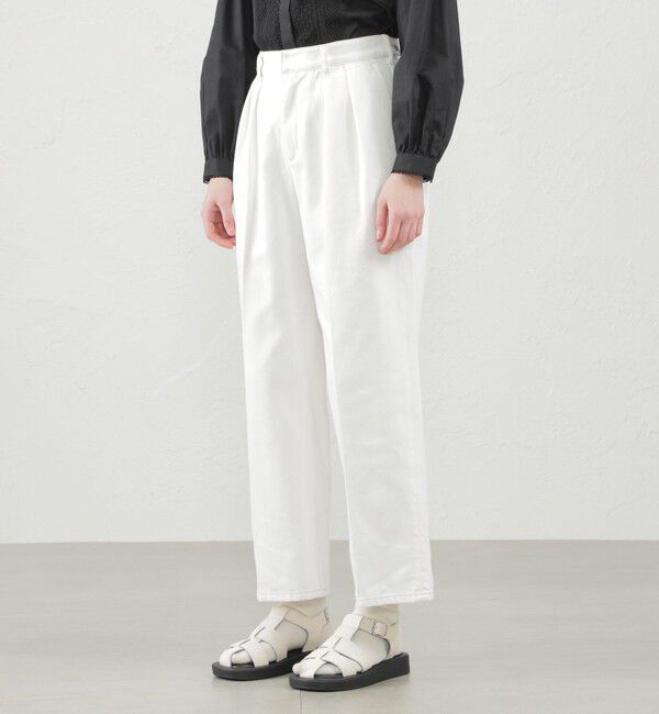 MACKINTOSH PHILOSOPHY「ホワイトデニムワイドパンツ」|デニム|