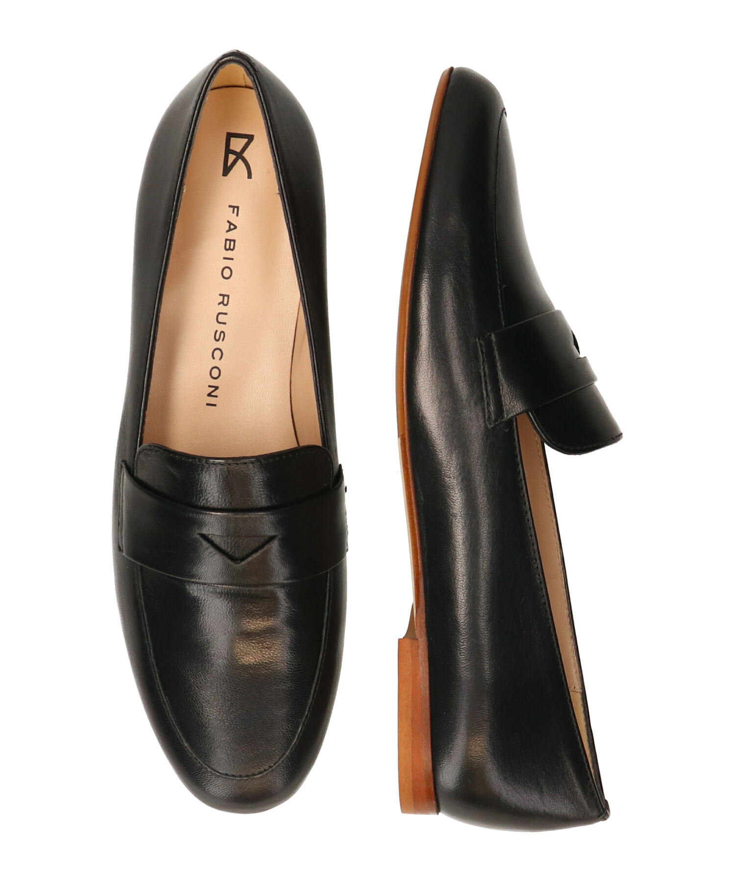 FABIO RUSCONI 「【FABIO RUSCONI】ラウンドトウベーシックローファー(F51629)」|ローファー|