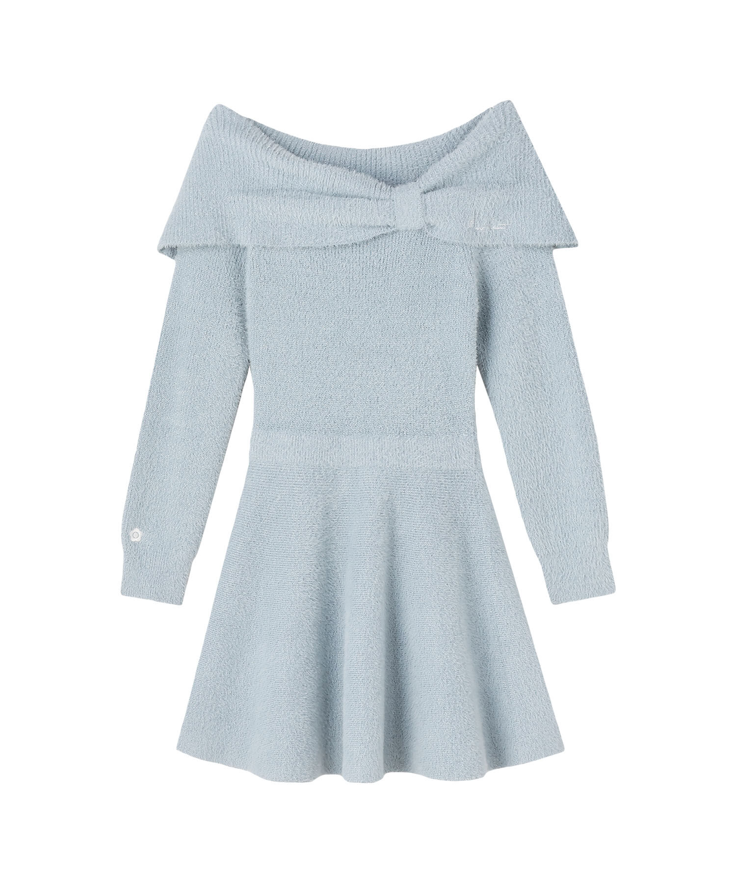 MARY QUANT「オフショルリボンニット ワンピース」|ワンピース|