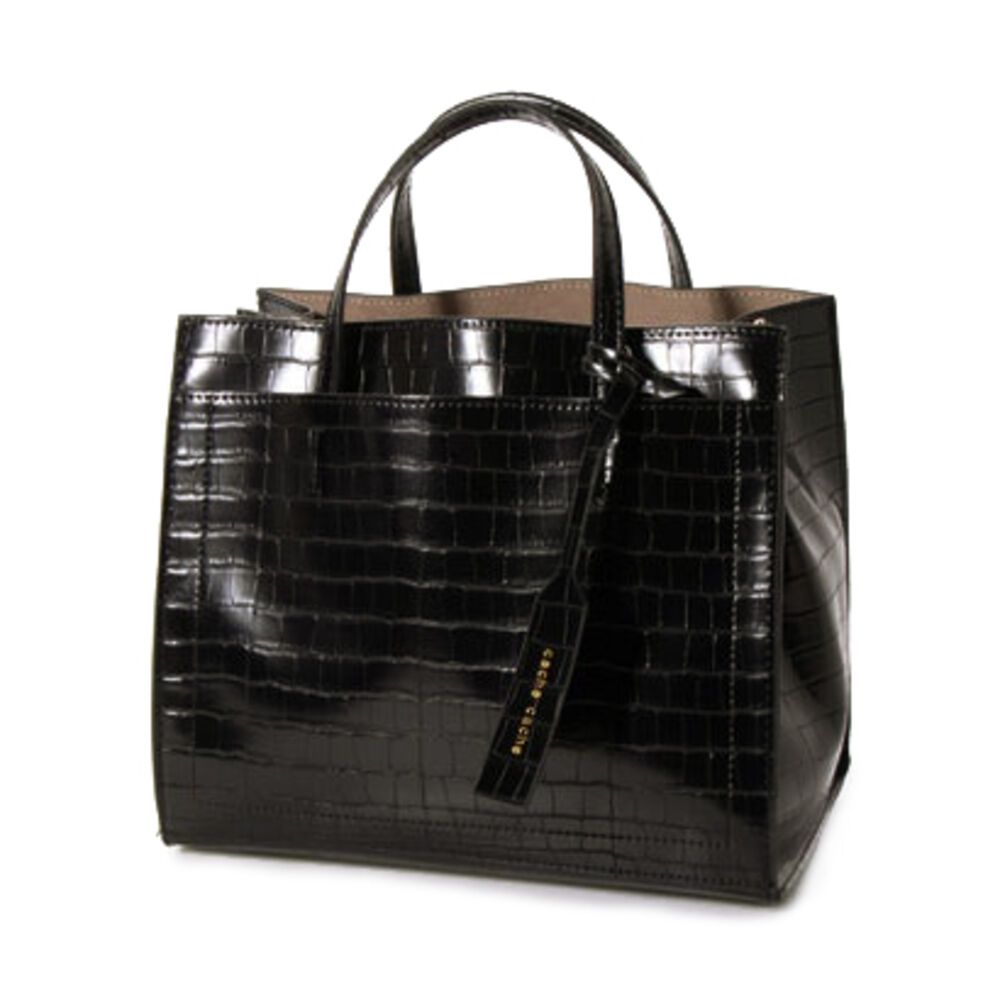 cache cache「カシュカシュ トートバッグ 通販 レディース 可愛い おしゃれ 通勤 バッグ 手提げ きれいめ」|トートバッグ|ブラック2