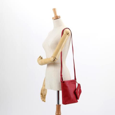 銀座かねまつ「S22451OTH　【本革】ミニショルダーバッグ」|ポーチ|