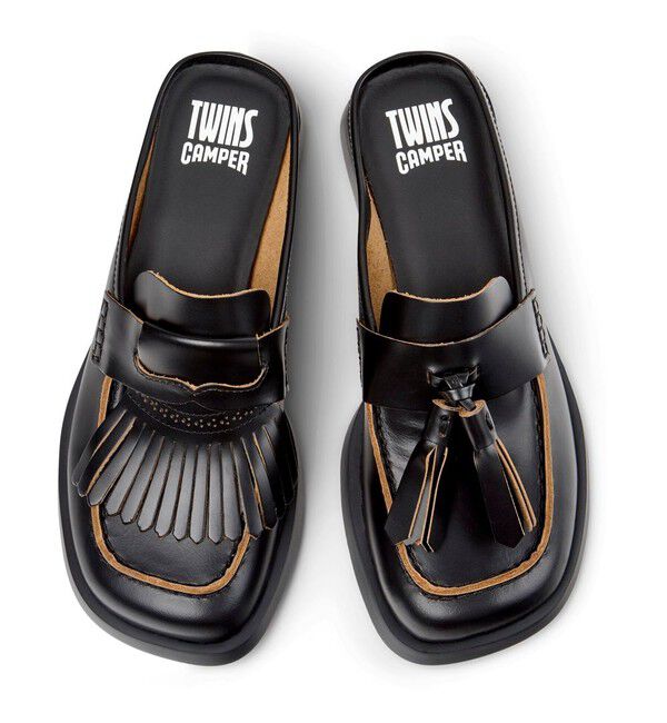 【極美品】CAMPER カンペール　TWINS ツインズ　アシメントリー　41 CAMPER / カンペール | TWINS ツインズ / アシンメトリー エンボス