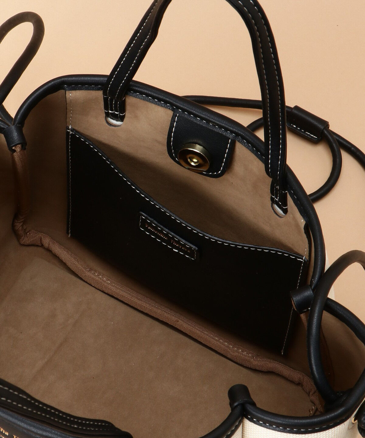 Samantha Thavasa「キャンバスデザイン 合皮トートバッグ 小サイズ」|トートバッグ|