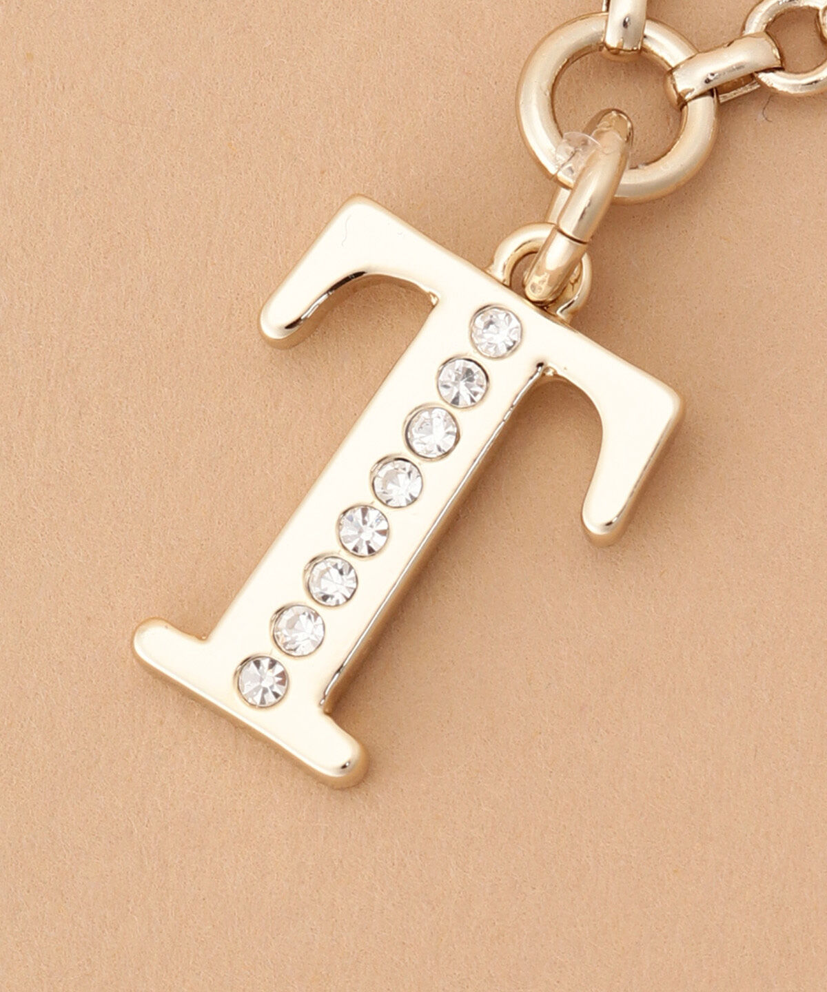 Samantha Thavasa「ビジューシンプルイニシャルバッグチャーム(T)」|チャーム・キーホルダー|