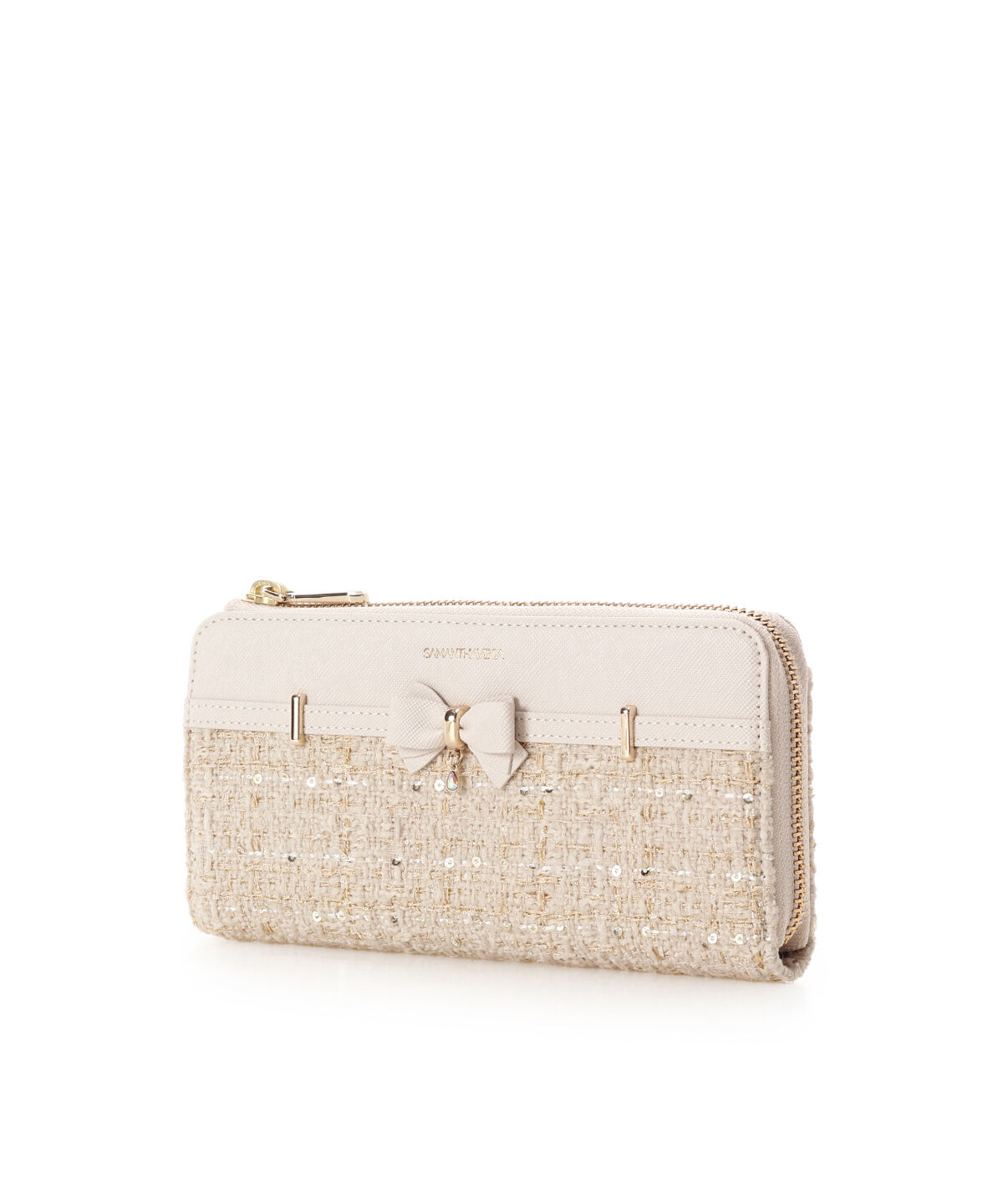 Samantha Vega「ツイードアクセントリボン長財布」|財布|