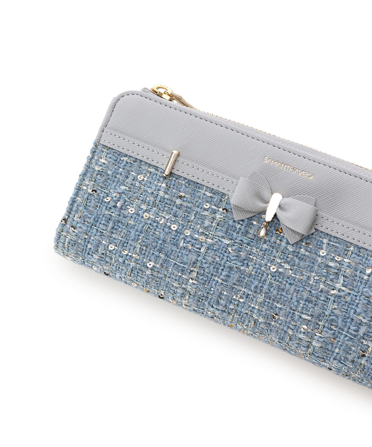 Samantha Vega「ツイードアクセントリボン長財布」|財布|