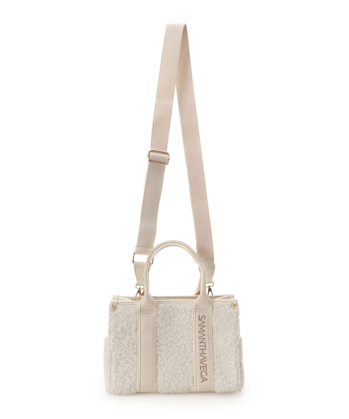 Samantha Vega「ロゴテープボアハンドバッグ（小）」|ハンドバッグ|