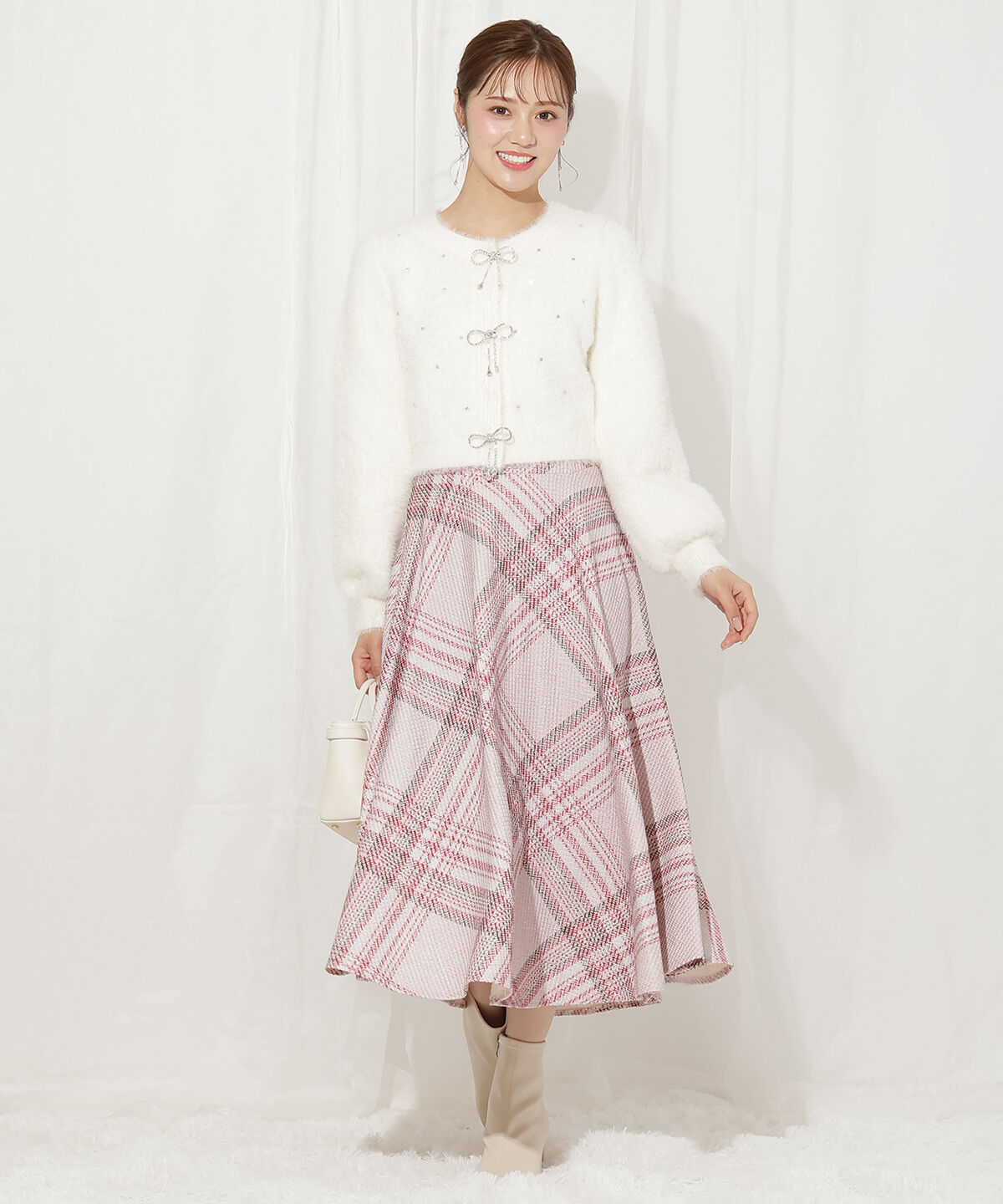 WILLSELECTION「リボンモチーフニットカーディガン」|カーディガン|