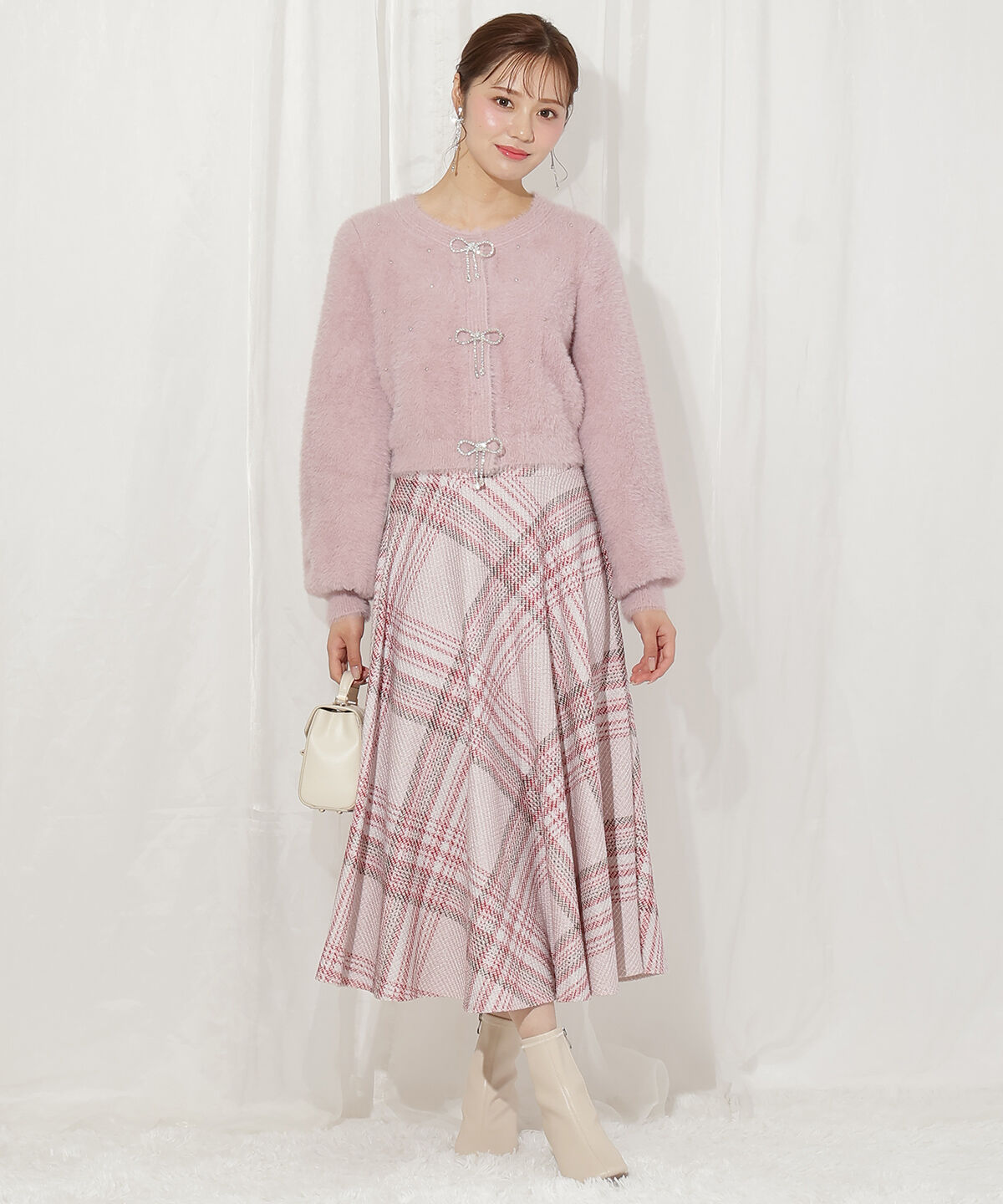 WILLSELECTION「リボンモチーフニットカーディガン」|カーディガン|