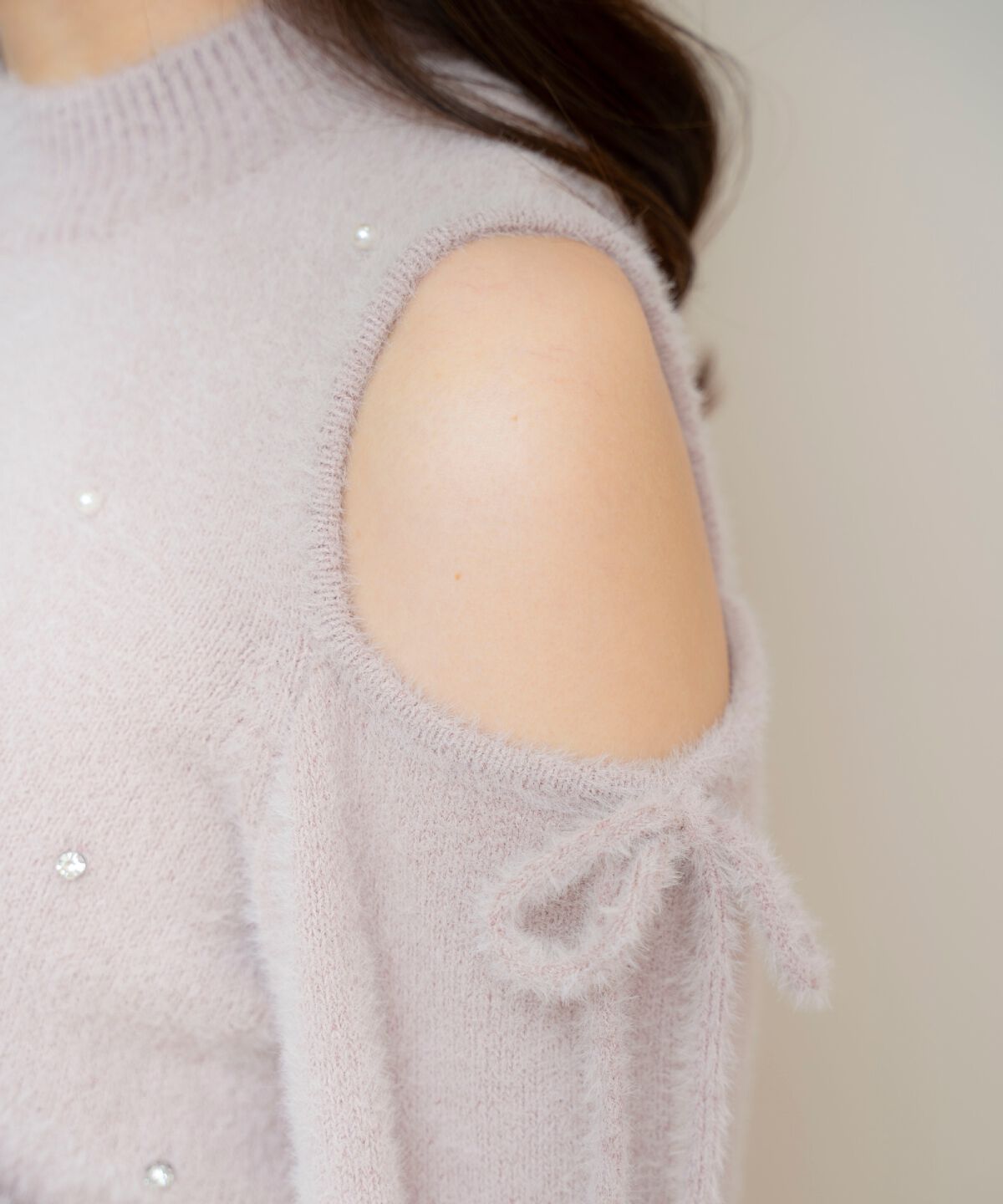 WILLSELECTION「オープンショルダーフェザーニット」|ニット・セーター|