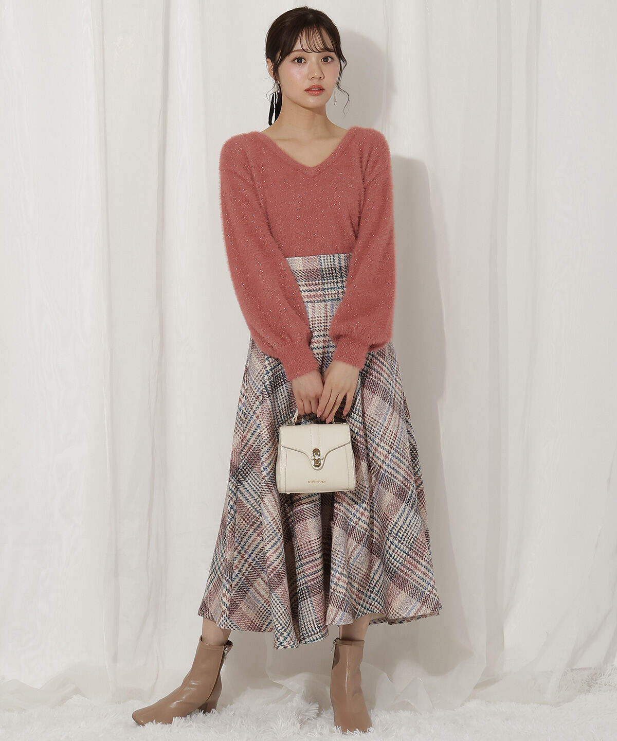 WILLSELECTION「ラメツイードフレアスカート」|フレア|