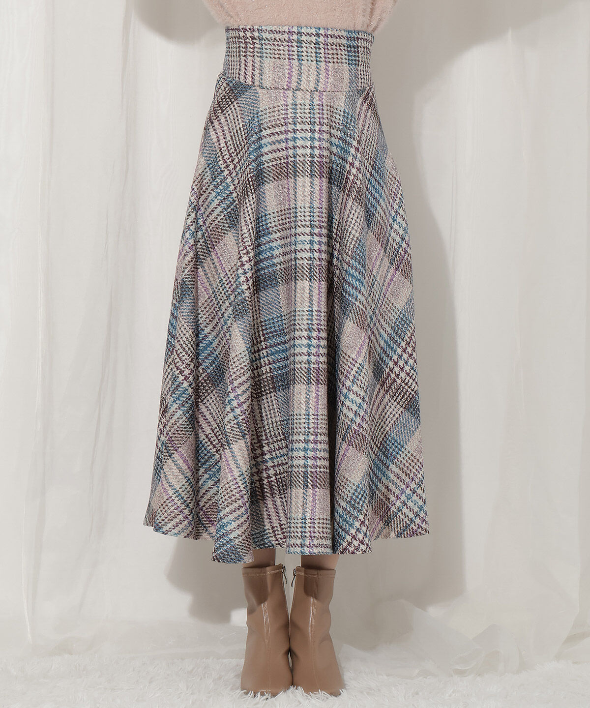 WILLSELECTION「ラメツイードフレアスカート」|フレア|