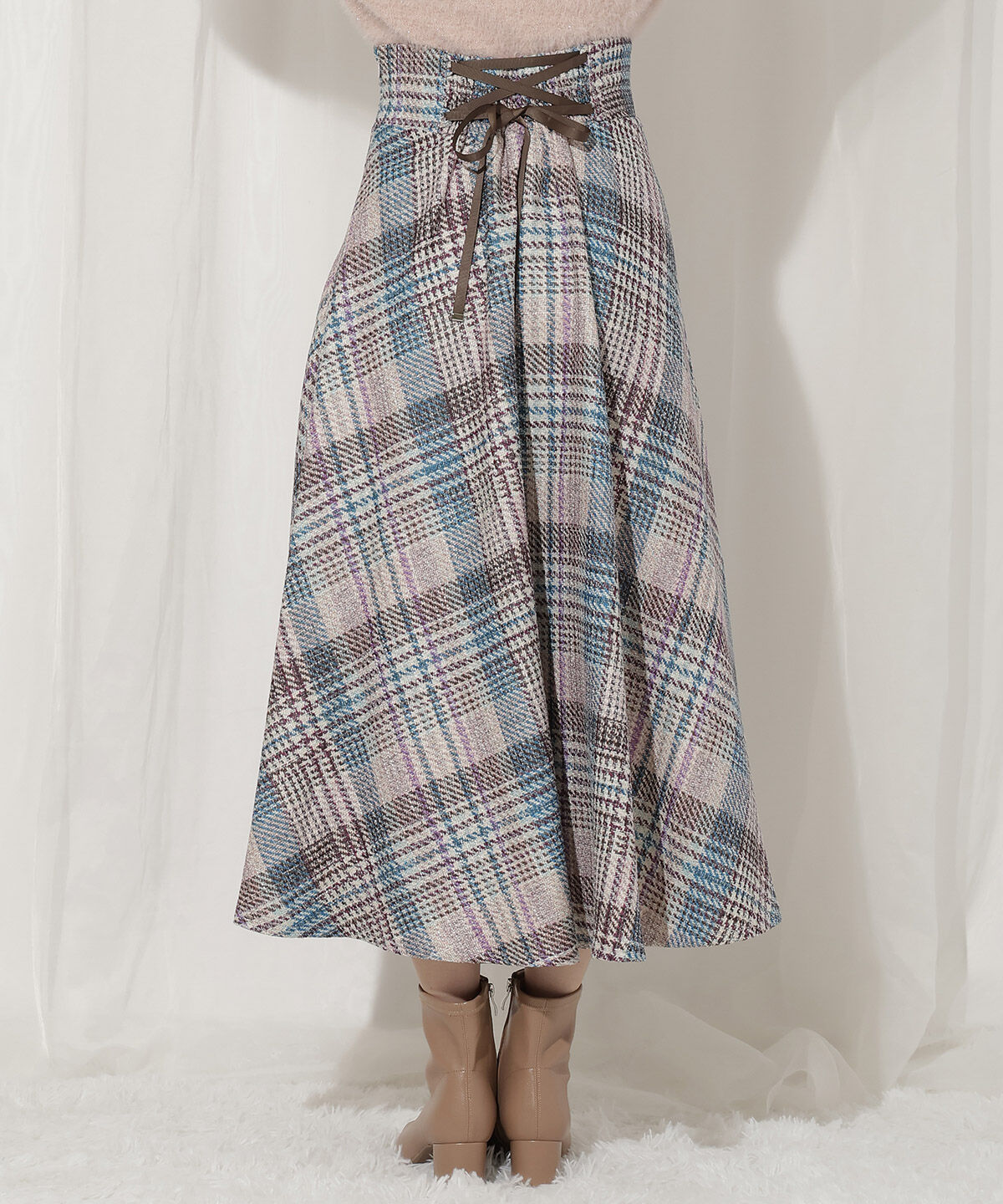 WILLSELECTION「ラメツイードフレアスカート」|フレア|