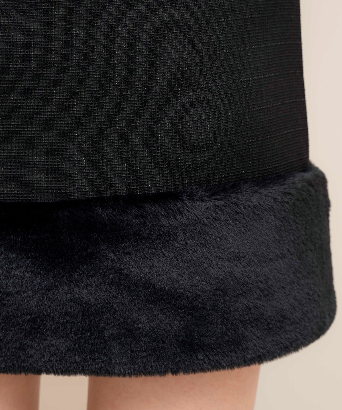 WILLSELECTION「裾ファーハイウエストミニスカート」|台形|